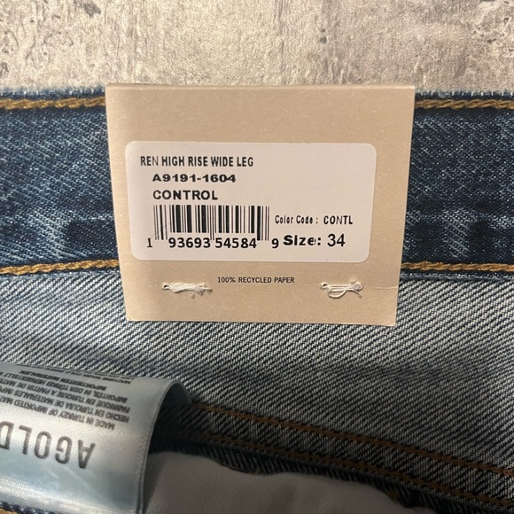 Agolde NWT REN High Rise Wide Leg Control SZ 34 - Picture 8 of 9